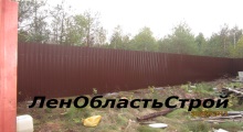 Забор из профлиста в Пушкине
